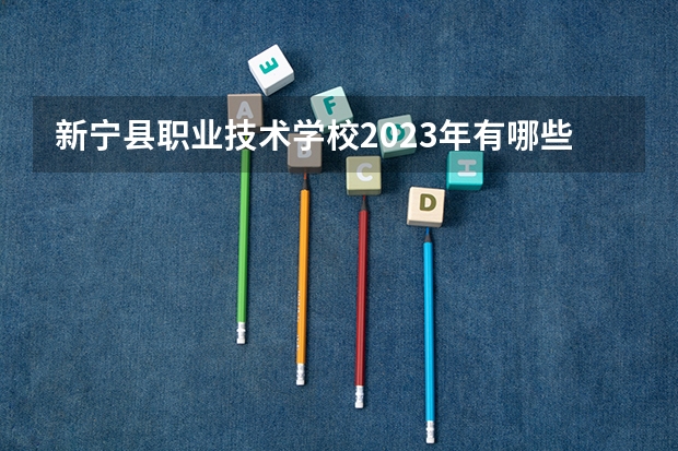 新宁县职业技术学校2023年有哪些专业
