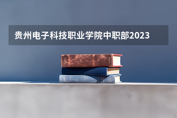 贵州电子科技职业学院中职部2023年招生简章