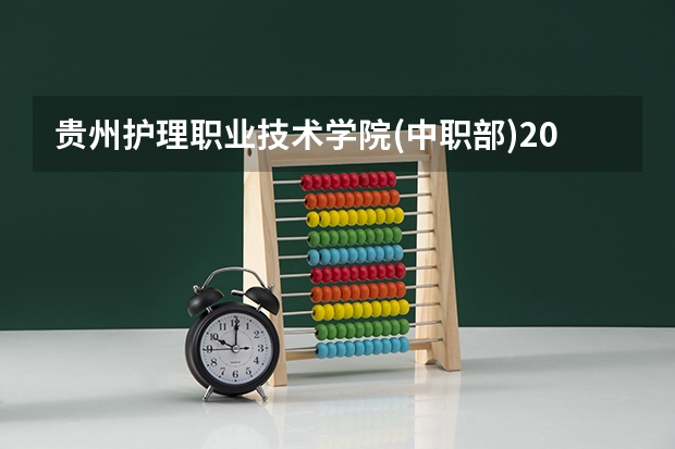 贵州护理职业技术学院(中职部)2023年报名条件、招生要求、招生对象