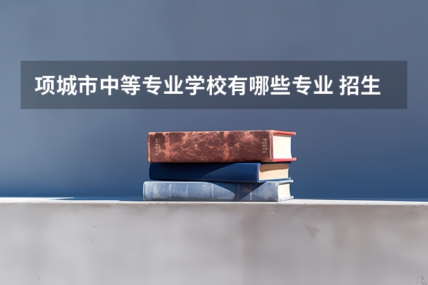 项城市中等专业学校有哪些专业 招生人数多吗