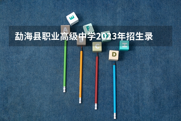 勐海县职业高级中学2023年招生录取分数线