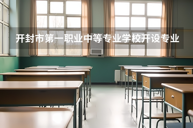 开封市第一职业中等专业学校开设专业有哪些 每个专业招多少人