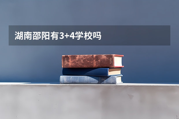 湖南邵阳有3+4学校吗