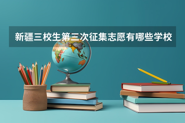 新疆三校生第三次征集志愿有哪些学校