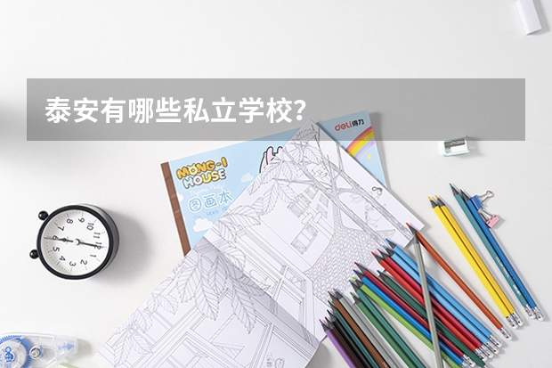 泰安有哪些私立学校？