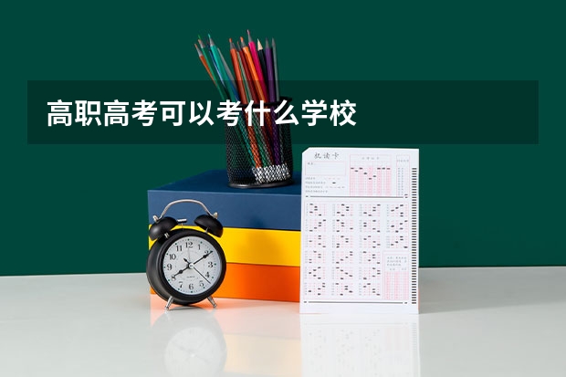 高职高考可以考什么学校