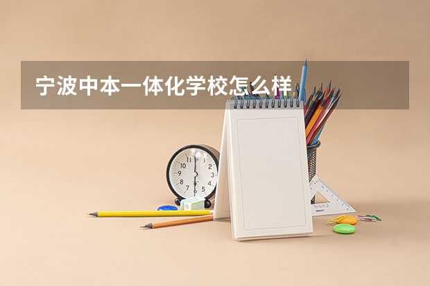 宁波中本一体化学校怎么样