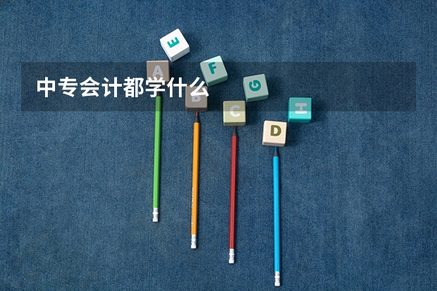 中专会计都学什么