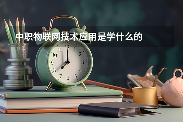 中职物联网技术应用是学什么的
