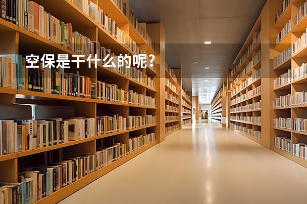 空保是干什么的呢?