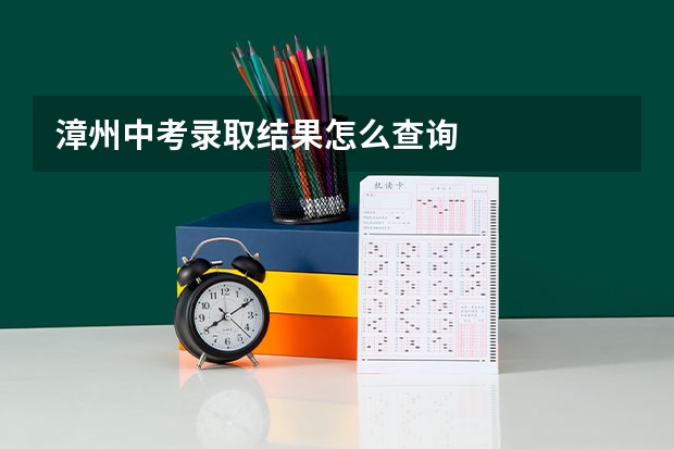漳州中考录取结果怎么查询