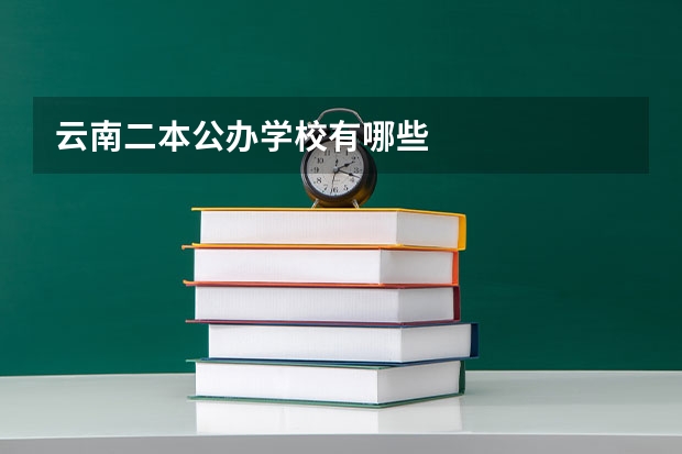 云南二本公办学校有哪些