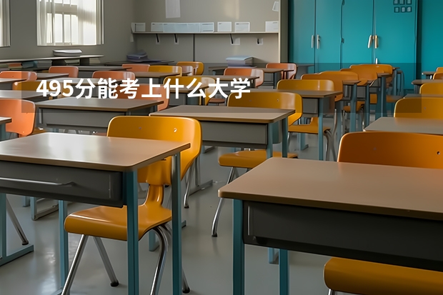 495分能考上什么大学