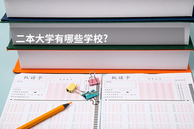 二本大学有哪些学校?