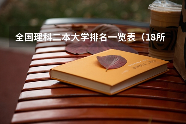 全国理科二本大学排名一览表（18所最强二本理工大学）