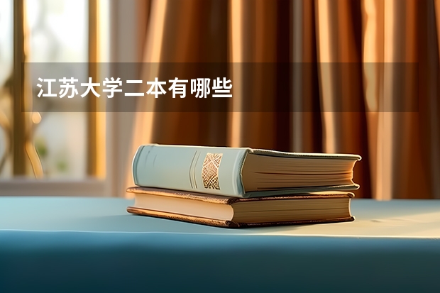 江苏大学二本有哪些