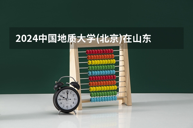 2024中国地质大学(北京)在山东招生计划一览表