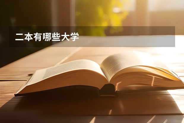 二本有哪些大学