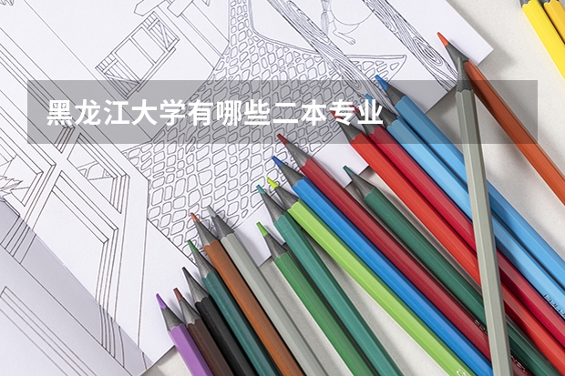 黑龙江大学有哪些二本专业