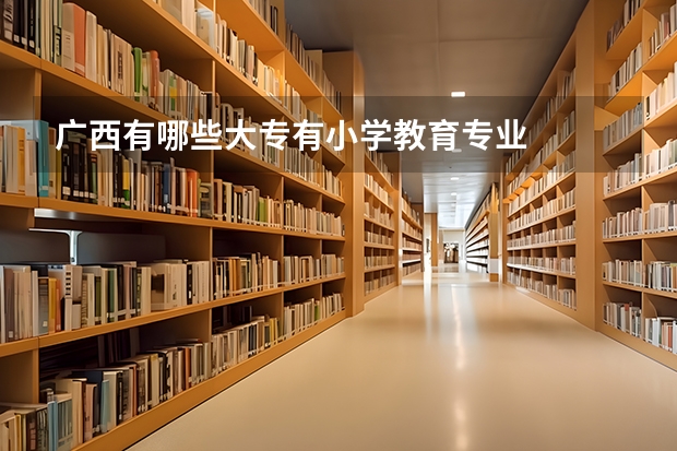 广西有哪些大专有小学教育专业